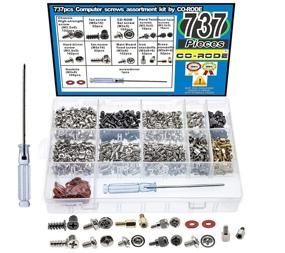 img 4 attached to 💻 737pcs PC Computer Screw Standoffs Assortment Kit: Ideal for Hard Drive, Computer Case, Motherboard, Fan, Power, Graphics