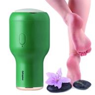 🔌 rechargeable electric callus remover - portable foot cutin remover, foot care pedicure tool with electric vacuum absorption - green logo