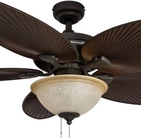 img 2 attached to 🌴 Honeywell Ceiling Fans 50202 Palm Island in Bronze: Enhance Your Space with Tropical Comfort