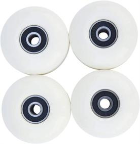 img 3 attached to FREEDARE Skateboard Wheels Bearings White