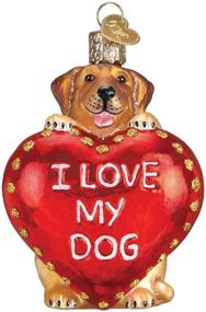 img 4 attached to 🐶 Love My Dog - Glass Blown Ornaments for Christmas Tree by Old World Christmas, Perfect for Pet Lovers