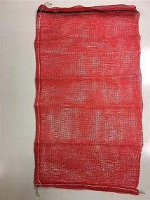 img 1 attached to ❤️ Organize and Label with Red Mesh Storage/Produce Bags - Set of 10, 18" x 32", with White 3" x 5" Labels