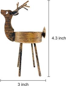 img 1 attached to Christmas Candle Holders: Enhance Your Holiday Decor with CREPRO 6 Pack Reindeer Tealight Holders