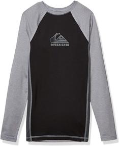 img 4 attached to 🏄 Quiksilver Boys' Backwash Long Sleeve Youth Rashguard Surf Shirt: Ultimate Protection and Style for Young Surfers