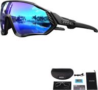 enhance your performance with kapvoe tr90 polarized cycling glasses - perfect women's and men's sports sunglasses for running, mtb biking, and more! logo