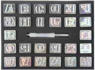 owden профессиональный набор инструментов для штамповки из кожи, алфавит из 27 штампов (высота 3/4 дюйма, 19 мм) для легкой штамповки кожи. логотип