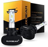 🔦 auxbeam 9006 hb4 led bulbs: ultra bright 8000lm per set 6500k fog light bulbs, noiseless & fanless design – pack of 2 logo