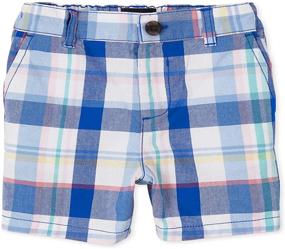 img 1 attached to Quench Boys' Clothing: Stylish Checkered Shorts from Childrens Place