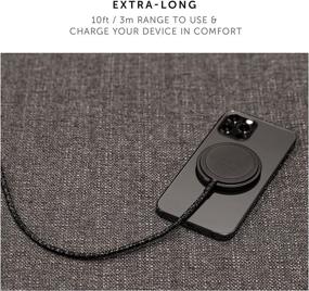 img 1 attached to Native Union Snap Magnetic Wireless Charger with MagSafe for iPhone 12/12 Mini / 12 Pro / 12 Pro Max – 15W Fast-Charging – 10ft / 3m USB-C Cable – Qi-Compatible (Cosmos)