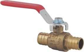 img 3 attached to 🔒 Lead Free Brass PEX Ball Valve, 3/4-in X 3/4-in PEX Shut off Ball Valve with Red & Blue Long Lever, PEX Barb Water Valve with cUPC Certification – Ideal for Hot and Cold Water (Pack of 2)