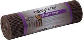 img 4 attached to Duck Brand Select Grip EasyLiner Shelf and Drawer Liner: Non-Adhesive, 12-Inch x 10-Feet, in Chocolate Brown (1141992)