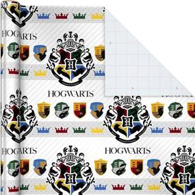 img 1 attached to Hallmark Harry Potter Wrapping Paper (3-Pack: 60 sq. ft. ttl) - 🧙 Marauder's Map & Hogwarts Crest Designs, Ideal for Birthdays, Graduations, Christmas, Valentine's Day