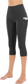 img 2 attached to espidoo High Waisted Yoga Pants for Women - 🩳 Tummy Control Workout Leggings with Pockets, Ultra Soft 4-Way Stretch