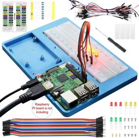 img 3 attached to 🔌 UNIROI Raspberry Pi RAB Holder Breadboard Kit: Ultimate Circuit Board Set for Arduino, Raspberry Pi 4B/3B/2B, Mega 2560 & More (52 Items)