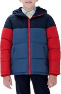 🧥 stay warm in style: maoo garden cotton padded winter windproof boys' clothing logo