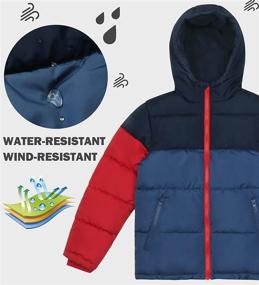 img 1 attached to 🧥 Stay Warm in Style: Maoo Garden Cotton Padded Winter Windproof Boys' Clothing