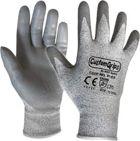 img 4 attached to CustomGrips Level Resistant Gloves Coated Occupational Health & Safety Products