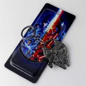 img 1 attached to 🚀 Metal Alloy Millennium Falcon Star Wars Keychain: Bottle Opener & Gift