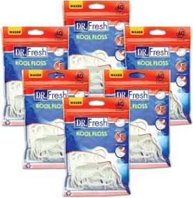 img 1 attached to 360 Count of Dr. Fresh Kool Floss Picks, 6 Packs for Optimal Oral Care