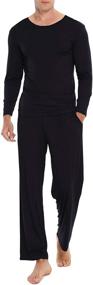 img 4 attached to TIKTIK Pajama Sleeve Sleepwear Medium Men's Clothing