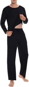 img 3 attached to TIKTIK Pajama Sleeve Sleepwear Medium Men's Clothing