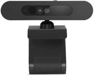 📸 lenovo 500 full hd usb webcam: superior quality and performance in sleek black design logo