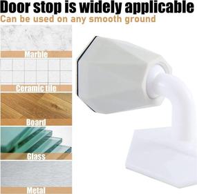 img 1 attached to Silicone Door Stopper (3 Pack) - Keep The Door Open, Punch-Free, Mute & Shock Absorbing, Prevent Wall Damage - Ideal for Homes and Offices