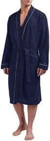 img 4 attached to 🛀 Luxurious HOLOVE Cotton Robes: Exquisite Lightweight Bathrobes for Unmatched Comfort