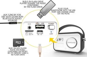 img 3 attached to 🔊 Винтажная акустическая система Surround Sound с Bluetooth от HotNCold - Беспроводной бумбокс для iPad, iPhone, Samsung, Nexus и других музыкальных проигрывателей - Подходит для использования на открытом воздухе