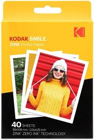 img 4 attached to 📸 Kodak Premium Zink Print Photo Paper (40 Sheets) 3.5x4.25 inch | Compatible with Kodak Smile Classic Instant Camera