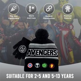 img 2 attached to Marvel Avengers Winter Toddlers Mittens Boys' Accessories for Cold Weather