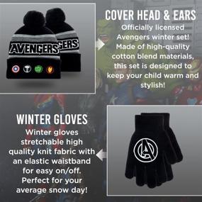 img 3 attached to Marvel Avengers Winter Toddlers Mittens Boys' Accessories for Cold Weather