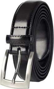 img 4 attached to 🧑 Genuine Leather Stitched Uniform Men's Accessories Belts with Buckle