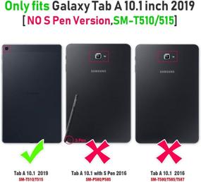 img 3 attached to 📱 Timecity Galaxy Tab A 10.1 Case 2019 - Ultimate Protection with Rotating Stand, Hand Strap & Screen Protector - Shop Now!