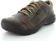 keen mens austin chocolate brown men's shoes logo