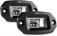 mictuning backup driving lights bumper logo