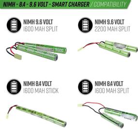 img 2 attached to 🔋 Valken Airsoft NiMH Smart Battery Charger: 8.4V-9.6V - Quick & Efficient Charging Solution