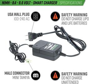 img 1 attached to 🔋 Valken Airsoft NiMH Smart Battery Charger: 8.4V-9.6V - Quick & Efficient Charging Solution