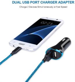 img 1 attached to 🔌 AndHot Dual Port USB Wall Charger + Car Charger Adapter + 2Pack 6ft Micro USB Cable: Ultimate Compatibility with Samsung Galaxy S7/S6 Edge/Note 5/J7 V/J7 Perx/J7 Sky pro/J7 Prime/J8 Prime/J8 Pro/J3, Tab S2/A 9.7