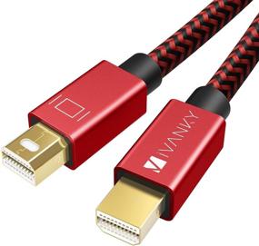 img 4 attached to 🔌 iVANKY Mini DisplayPort to Mini DisplayPort Cable, 4K Mini DP Cable - 2M/6.6ft, Red - Compatible with MacBook Pro/Air, iMac, Surface, Dell, ASUS