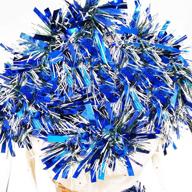 🎄 lelecat 19-foot premium blue christmas tinsel garland: ideal for indoor/outdoor decorations, holiday, home, garden, or wedding party decor! logo