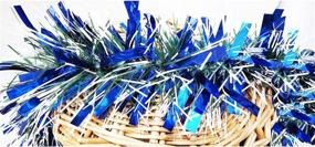 img 1 attached to 🎄 LeleCAT 19-Foot Premium Blue Christmas Tinsel Garland: Ideal for Indoor/Outdoor Decorations, Holiday, Home, Garden, or Wedding Party Decor!