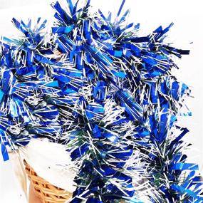 img 3 attached to 🎄 LeleCAT 19-Foot Premium Blue Christmas Tinsel Garland: Ideal for Indoor/Outdoor Decorations, Holiday, Home, Garden, or Wedding Party Decor!