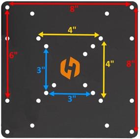 img 3 attached to Адаптер VESA 200x200 от Husky Mounts: расширьте свою совместимость крепления и улучшите удлинение телевизионного кронштейна