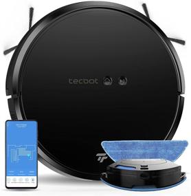 img 4 attached to 🤖 TECBOT S1 Pro Robot Vacuum Cleaner with Mopping - 2-in-1 Combo for Pet Hair, Hard Floors, and Low Pile Carpet - Self-Charging, 2000 Pa - Alexa/App Enabled