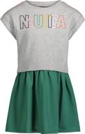 nautica girls' sleeve marshmallow x large dress – optimized clothing for girls logo