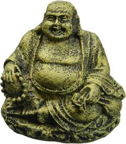 img 1 attached to Penn-Plax RR564 Mini Sitting Buddha: Authentic Zen Ornament Deco Replica