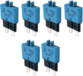 img 4 attached to 💡 RKURCK 12V-28V 5A-30A Manual Reset Low Profile ATC Circuit Breaker - 15 Amps (6 Pack)