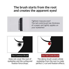 img 1 attached to Korean Carbon Black Mascara for Volume and Length - Create Dramatic Thick and Dark Eyelashes with our Root-to-Tip Brush - Waterproof and Nourishing Formula with Panthenol and Keratin - 0.81 oz