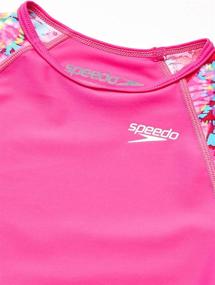 img 2 attached to 👙 Protective Swimwear for Girls: Speedo Long Sleeve UV Swim Shirt and Rashguard Set